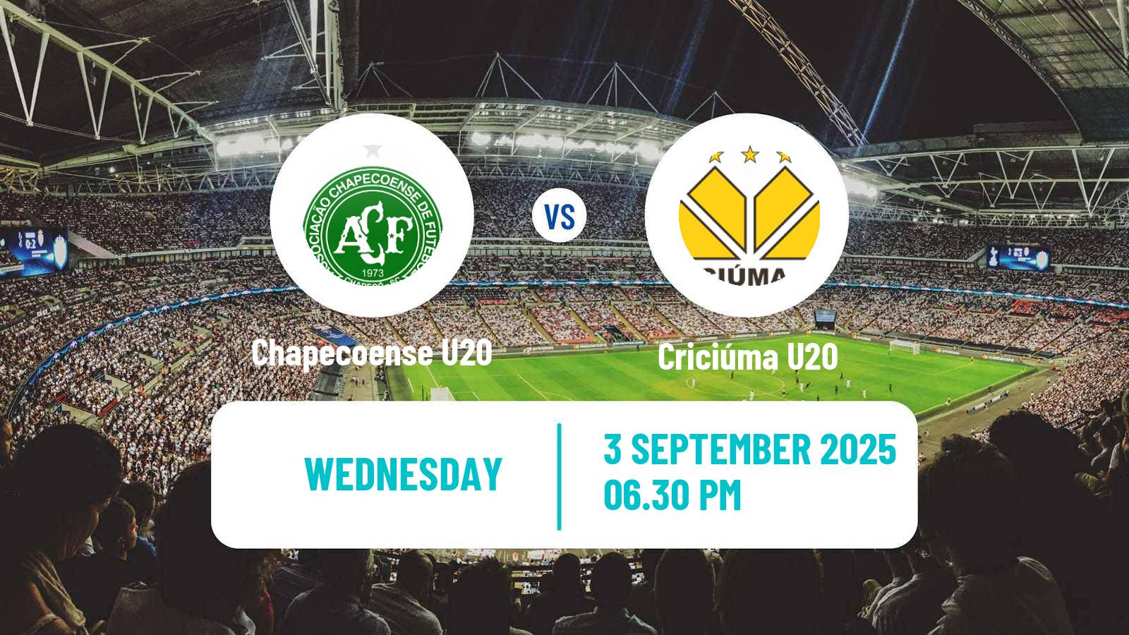 Soccer Brazilian Catarinense U20 Chapecoense U20 - Criciúma U20