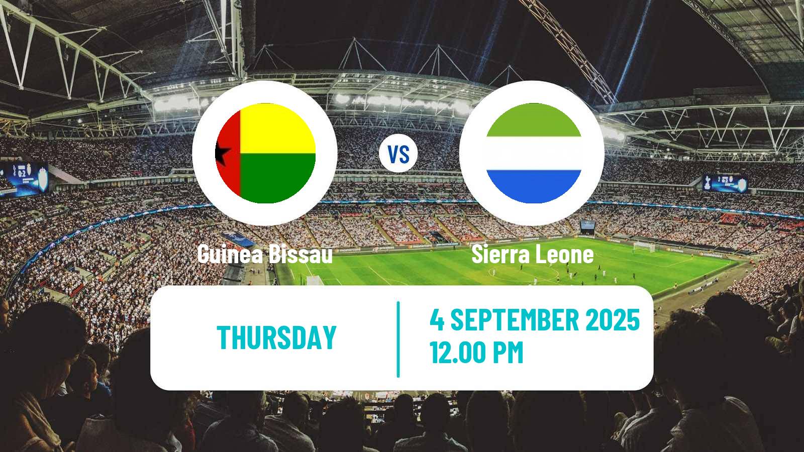Soccer FIFA World Cup Guinea Bissau - Sierra Leone