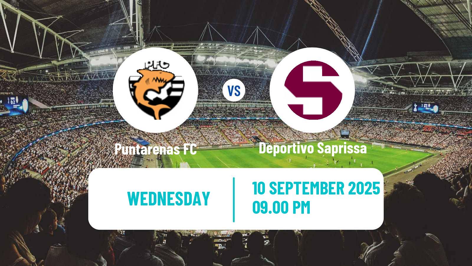 Soccer Costa Rican Primera Division Puntarenas FC - Deportivo Saprissa