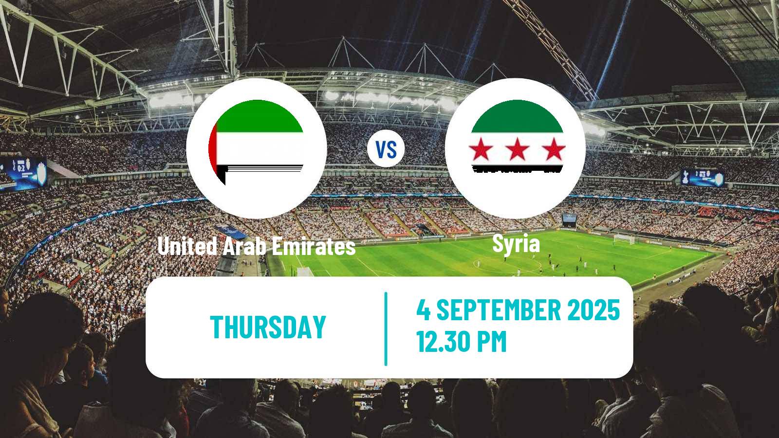 Soccer Friendly United Arab Emirates - Syria