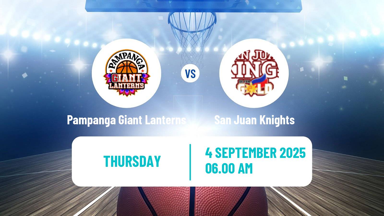 Basketball Philippines MBPL  Pampanga Giant Lanterns - San Juan Knights
