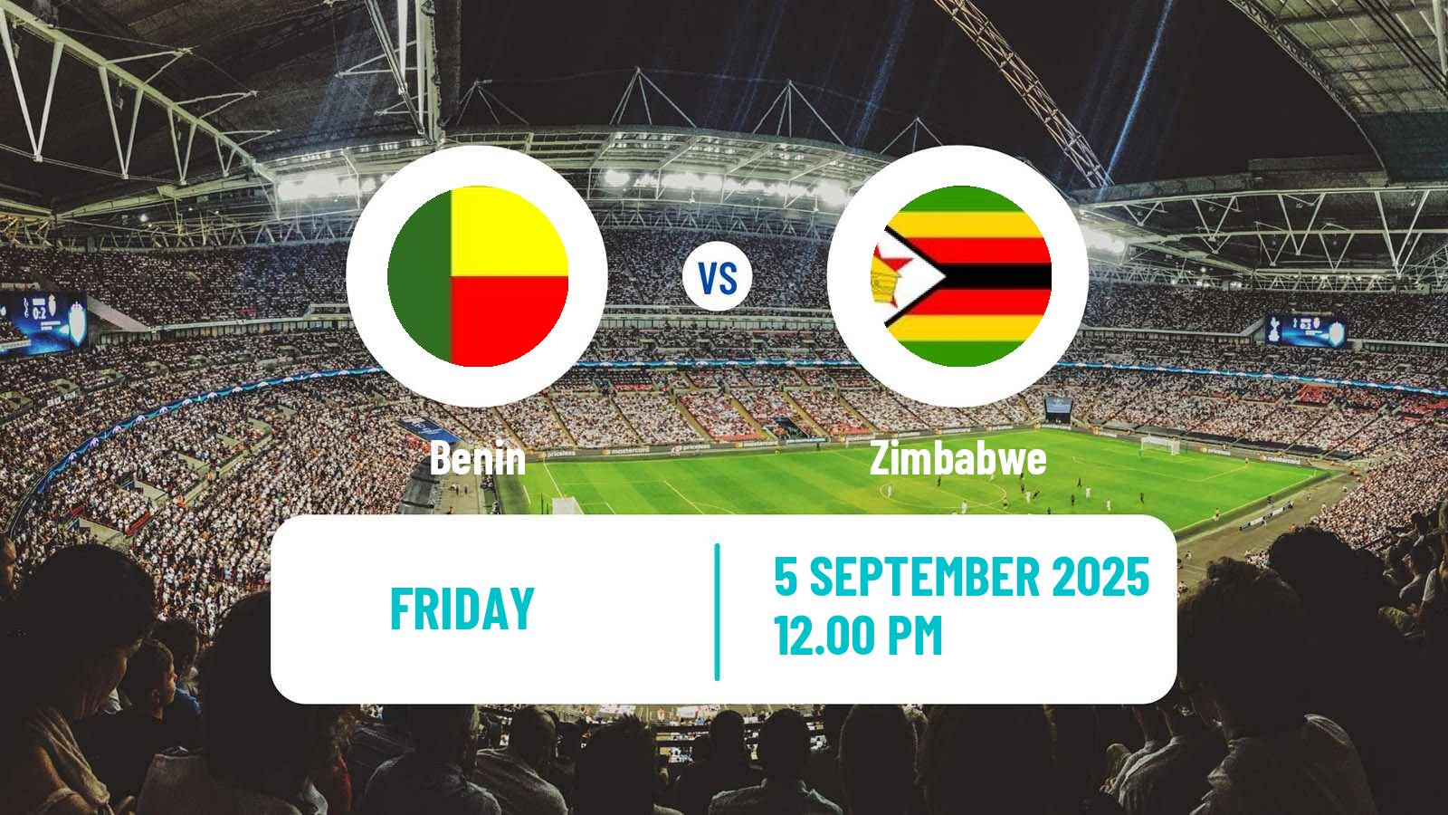 Soccer FIFA World Cup Benin - Zimbabwe
