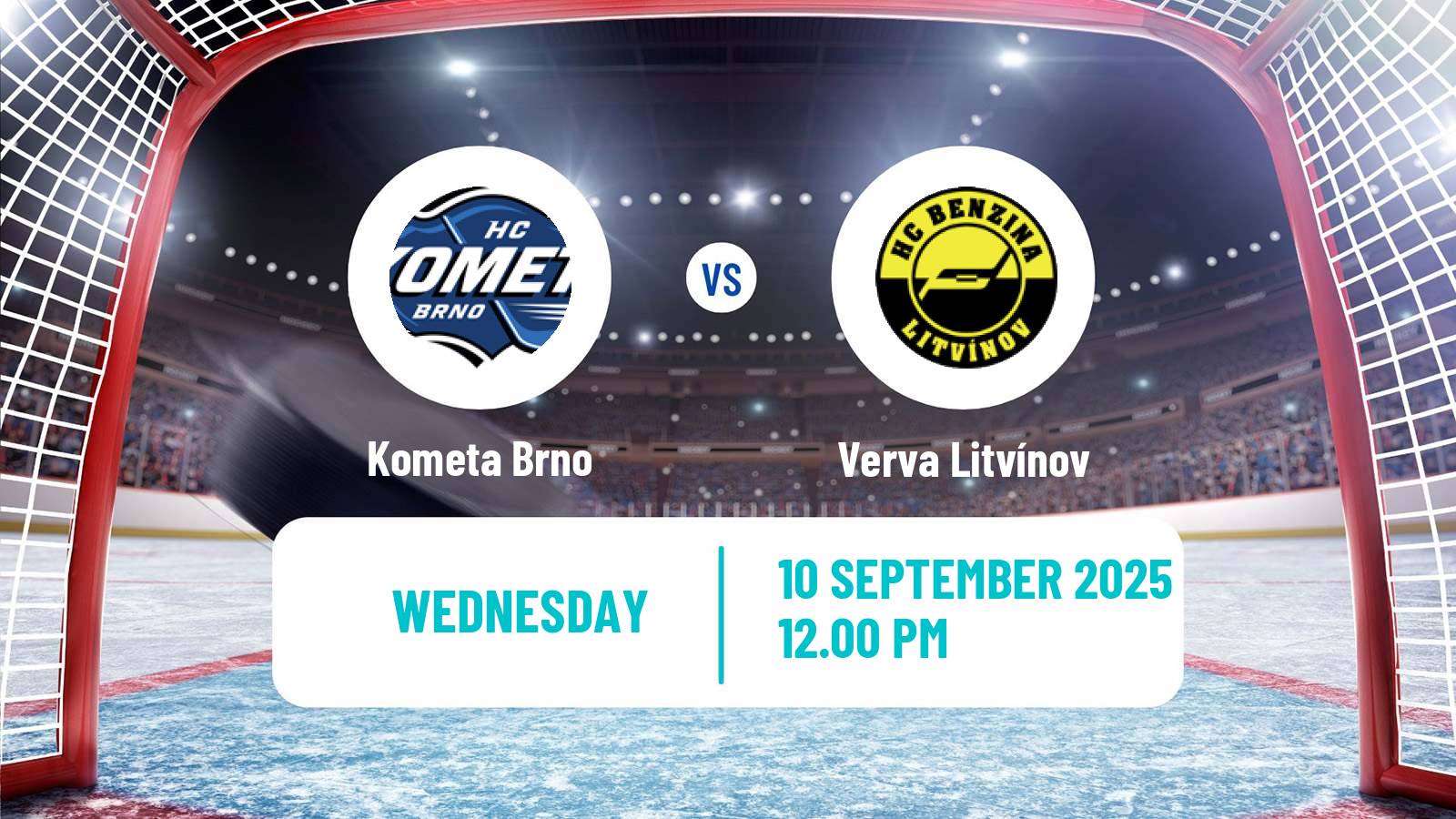 Hockey Czech Extraliga Kometa Brno - Verva Litvínov