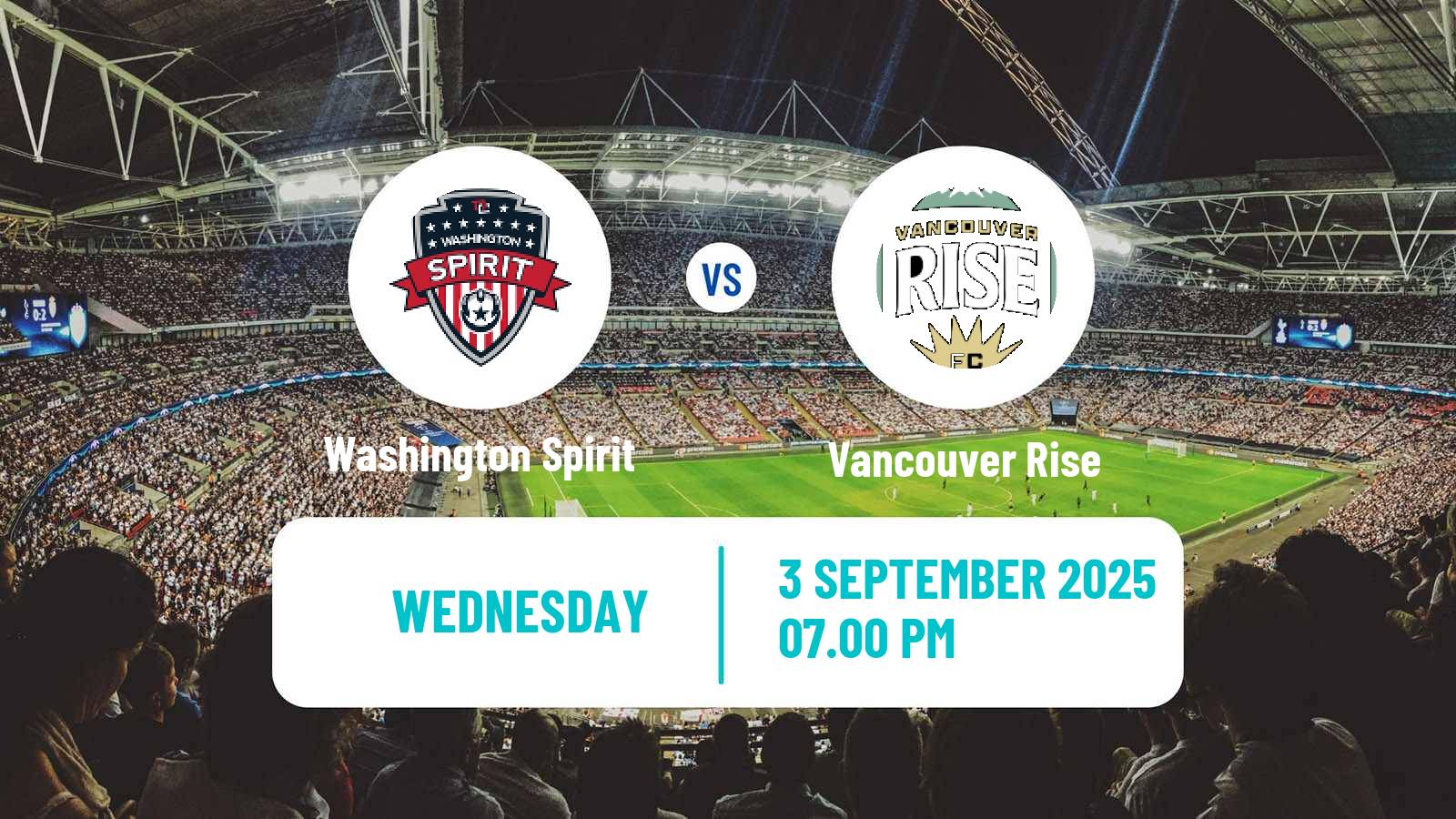 Soccer CONCACAF Champions Cup Women Washington Spirit - Vancouver Rise