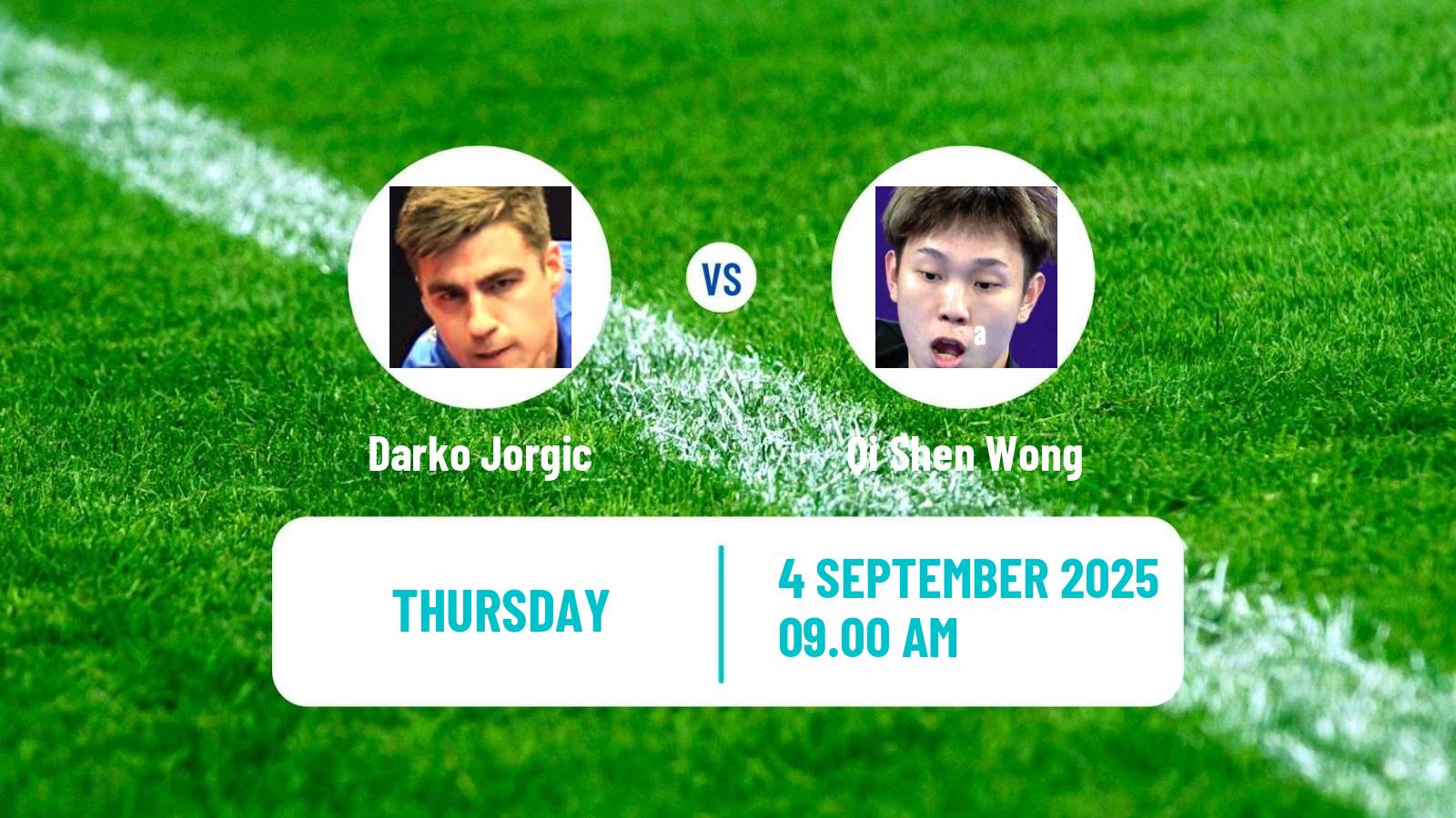 Table tennis Wtt Contender Almaty Men Darko Jorgic - Qi Shen Wong