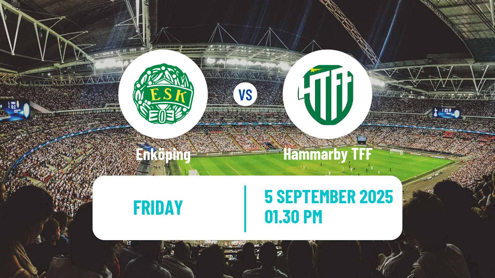 Soccer Swedish Division 1 Norra Enköping - Hammarby TFF