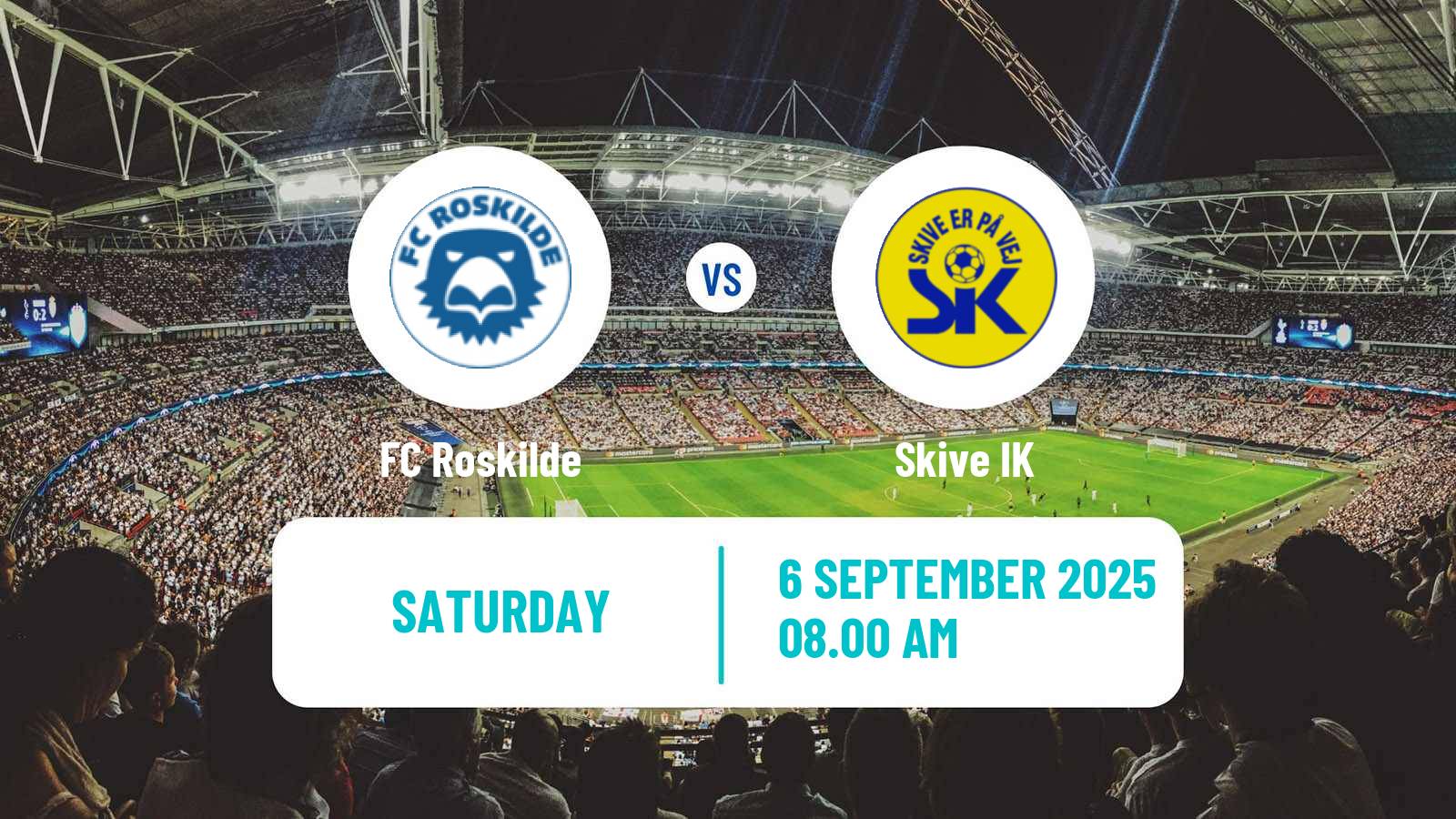 Soccer Danish 2 Division Roskilde - Skive IK