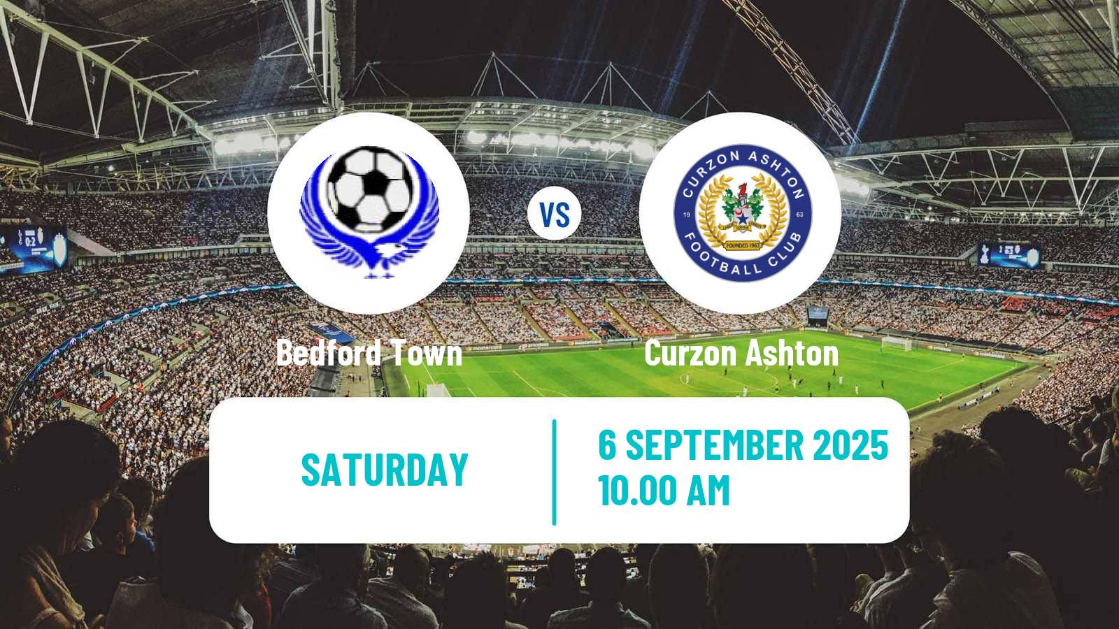 Soccer English National League North Bedford Town - Curzon Ashton