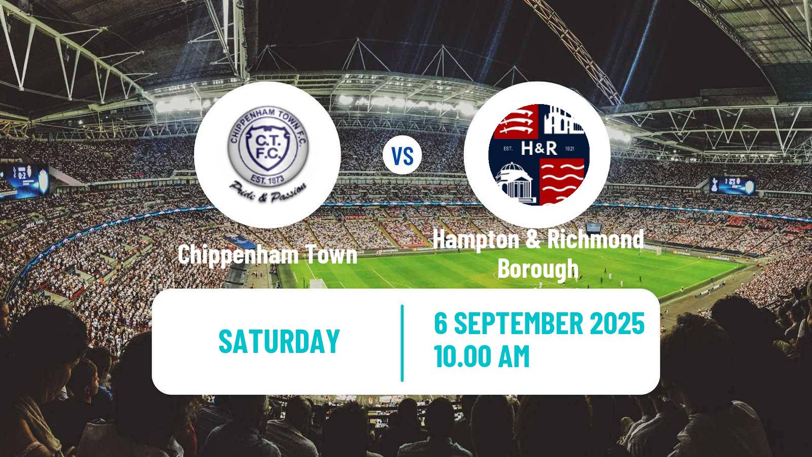 Soccer English National League South Chippenham Town - Hampton & Richmond Borough