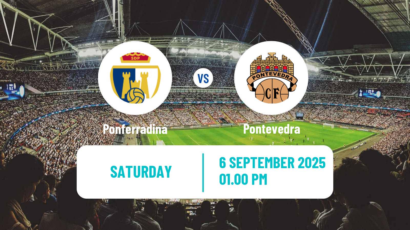 Soccer Spanish Primera RFEF Group 1 Ponferradina - Pontevedra