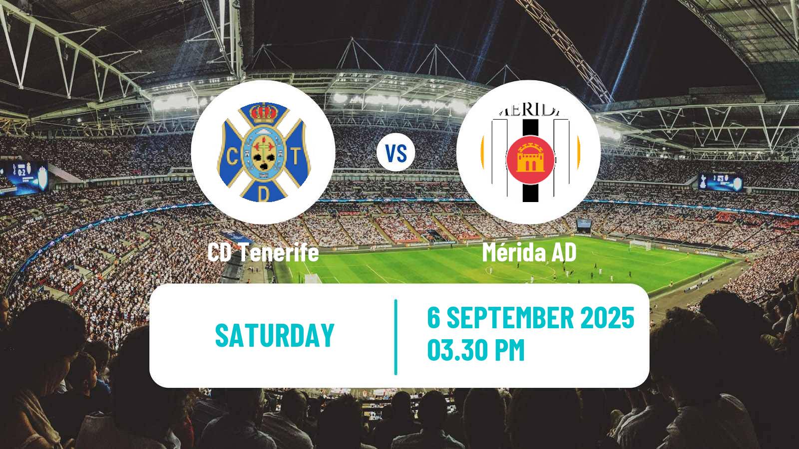 Soccer Spanish Primera RFEF Group 1 Tenerife - Mérida AD