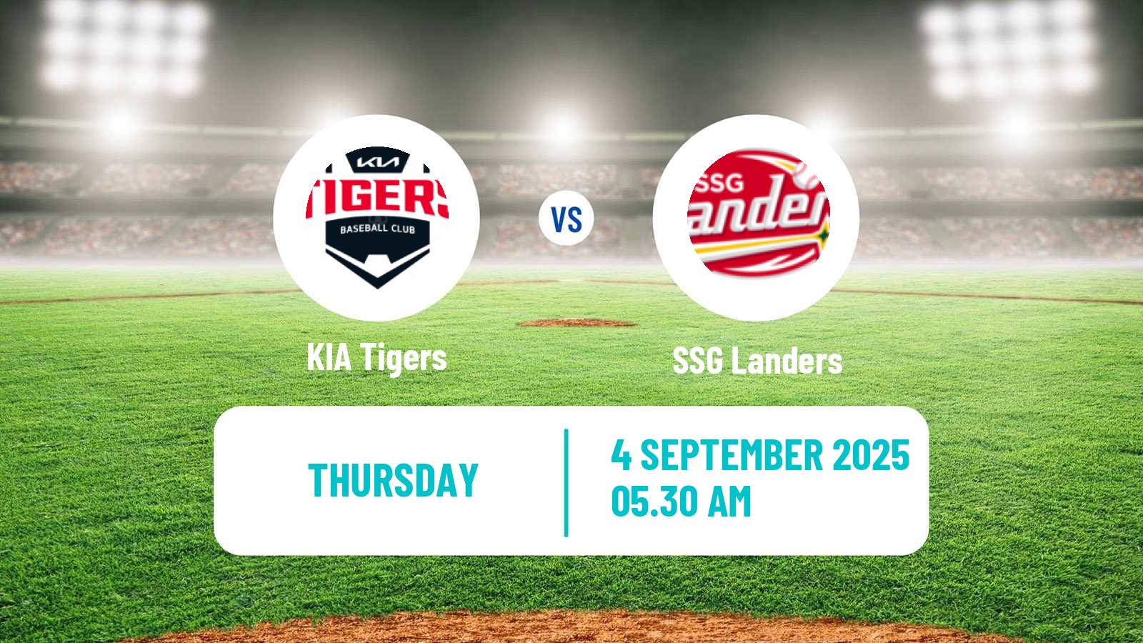 Baseball KBO KIA Tigers - SSG Landers