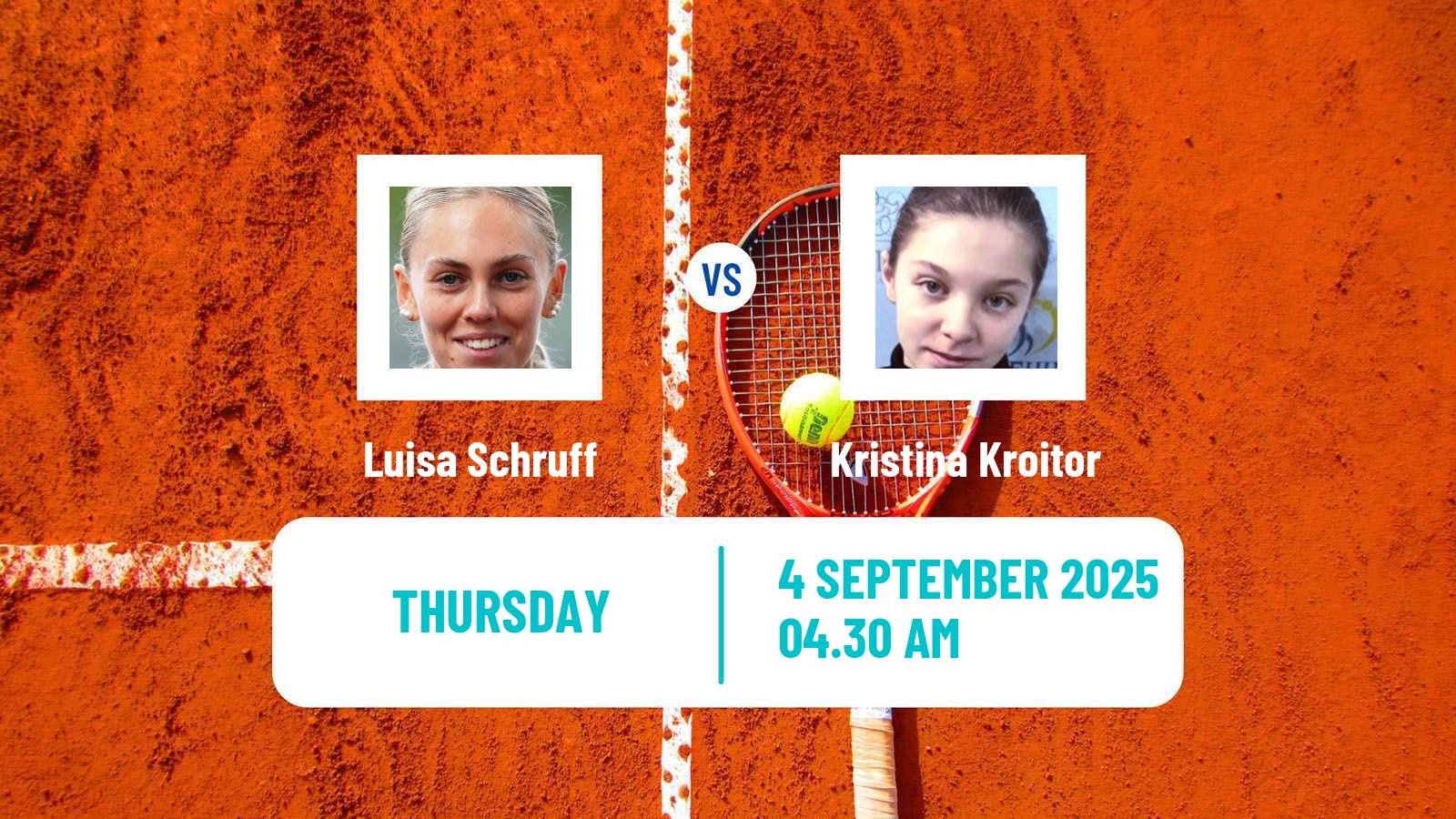 Tennis ITF W15 Telavi 2 Women Luisa Schruff - Kristina Kroitor