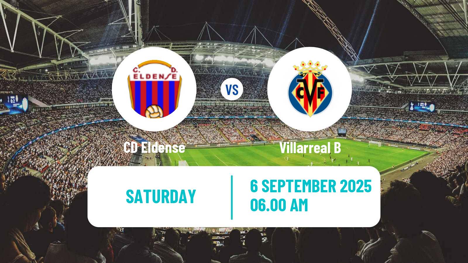 Soccer Spanish Primera RFEF Group 2 Eldense - Villarreal B