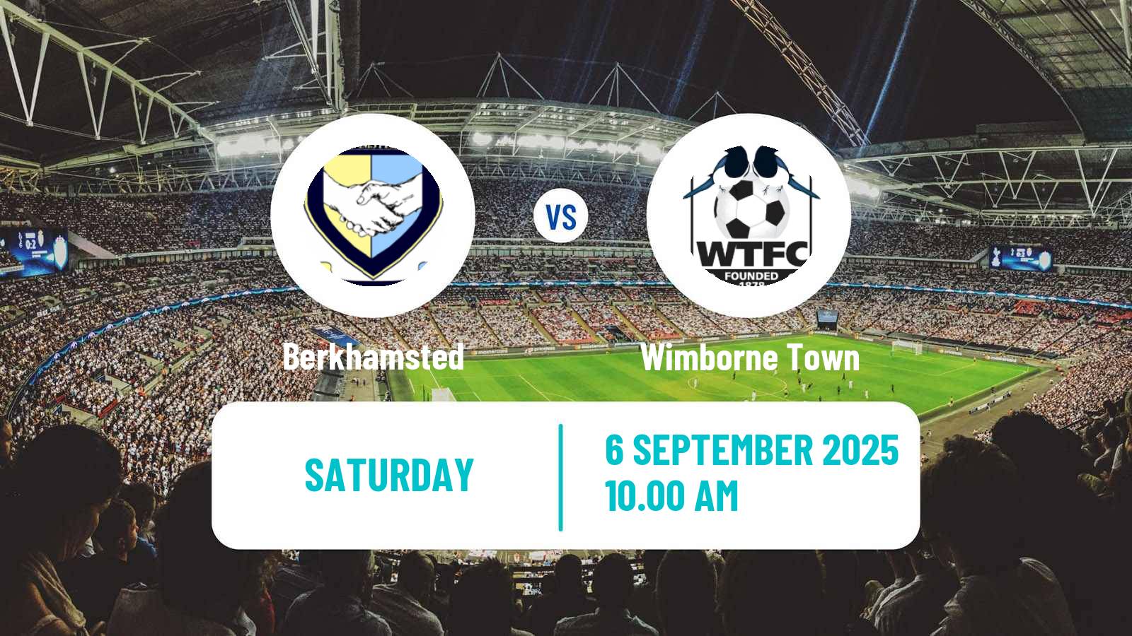 Soccer English Southern League South Division Berkhamsted - Wimborne Town
