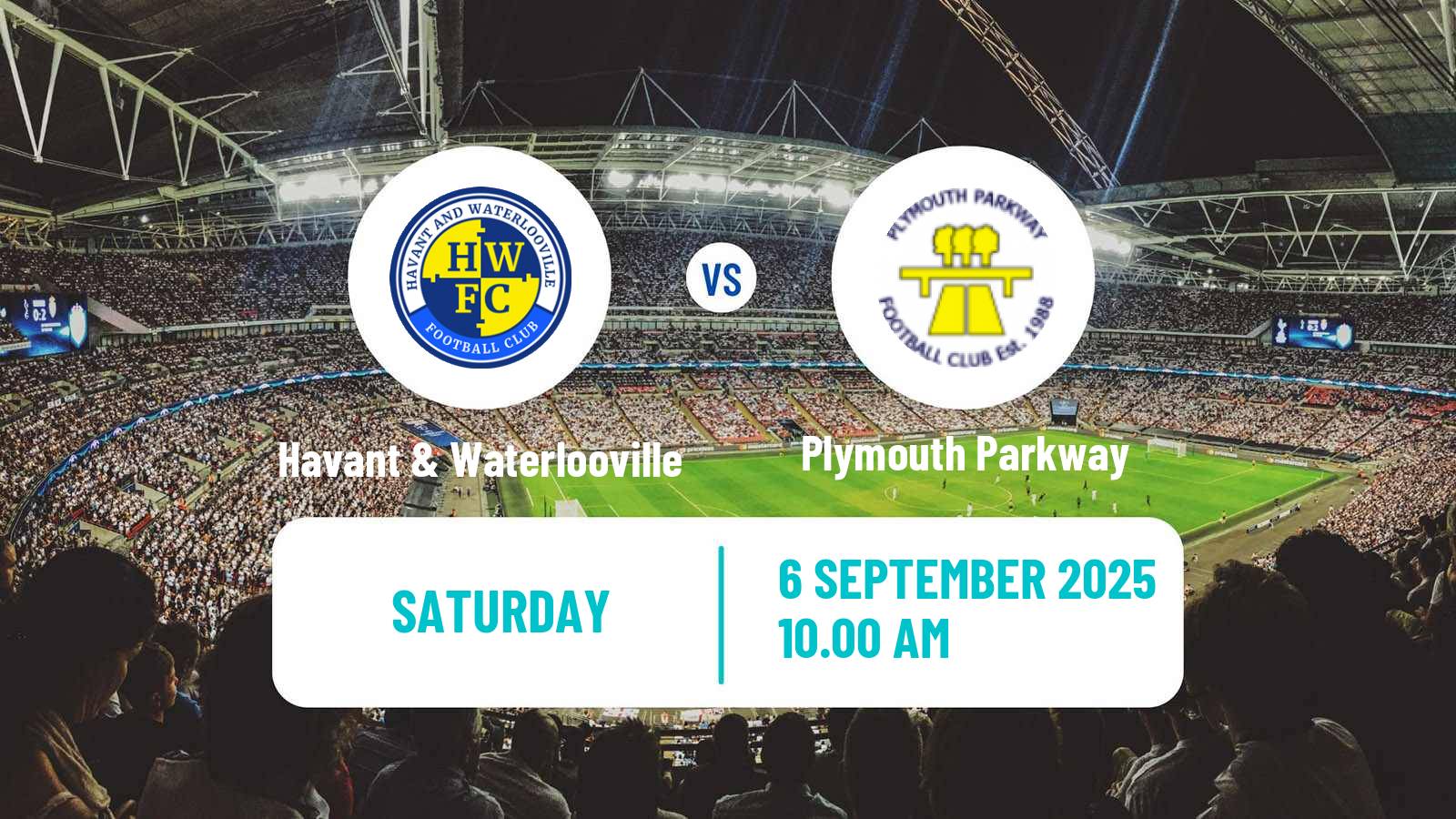 Soccer English Southern League South Division Havant & Waterlooville - Plymouth Parkway