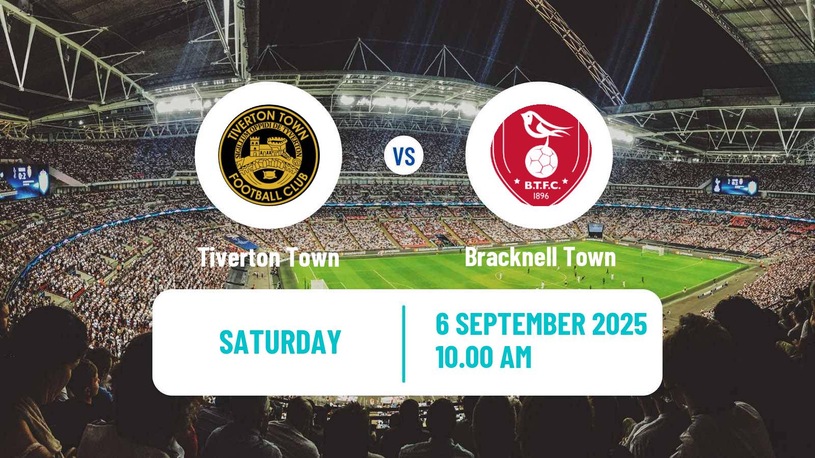 Soccer English Southern League South Division Tiverton Town - Bracknell Town