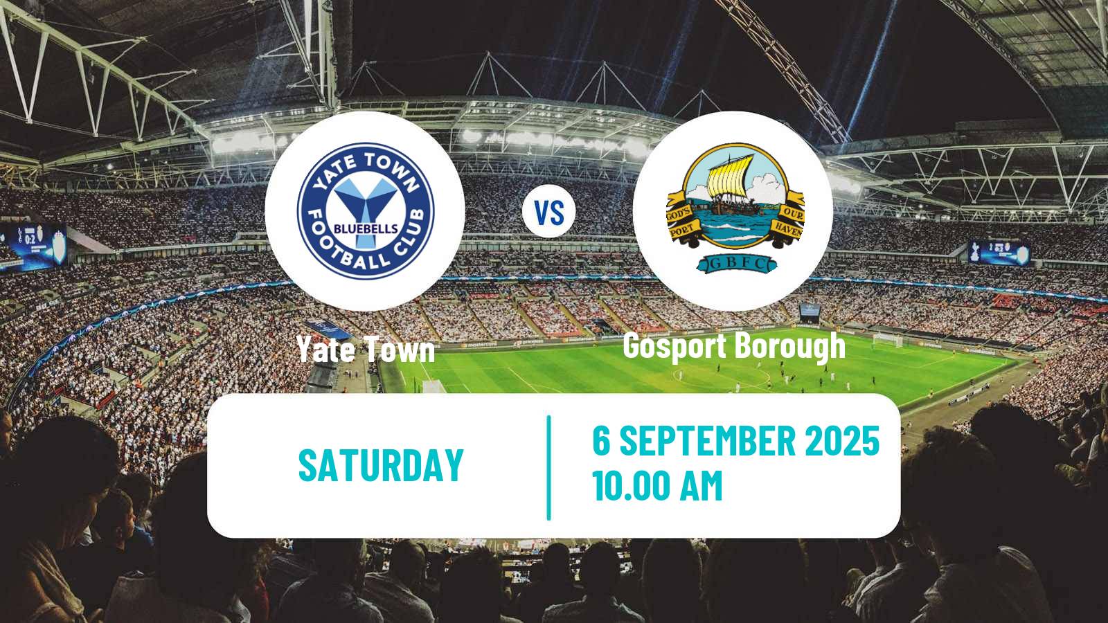 Soccer English Southern League South Division Yate Town - Gosport Borough