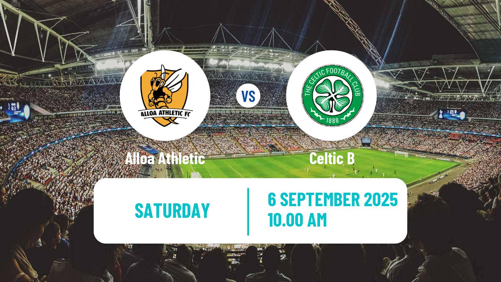 Soccer Scottish Challenge Cup Alloa Athletic - Celtic B