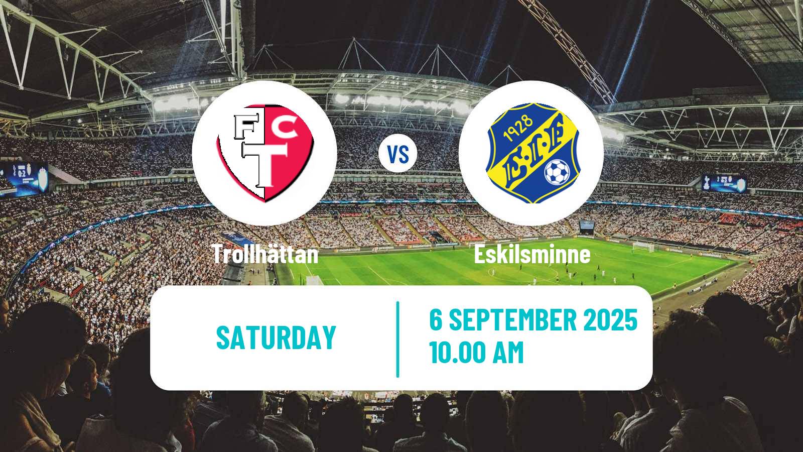 Soccer Swedish Division 1 Södra Trollhättan - Eskilsminne