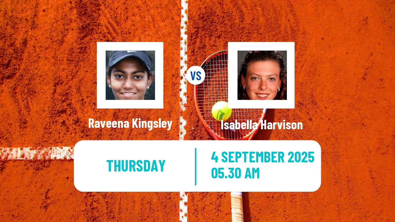 Tennis ITF W15 Monastir 32 Women Raveena Kingsley - Isabella Harvison