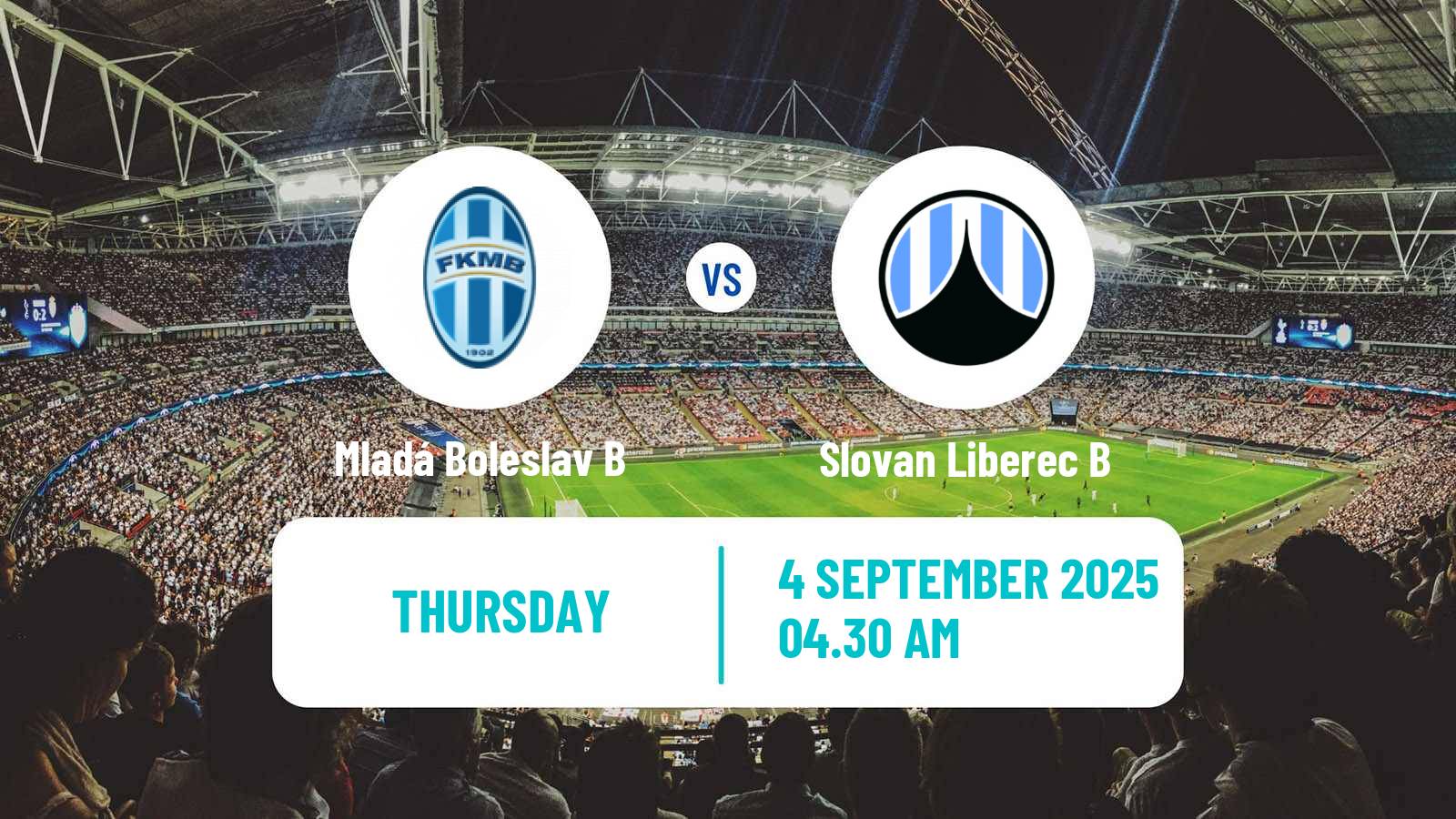 Soccer Czech CFL Group B Mladá Boleslav B - Slovan Liberec B