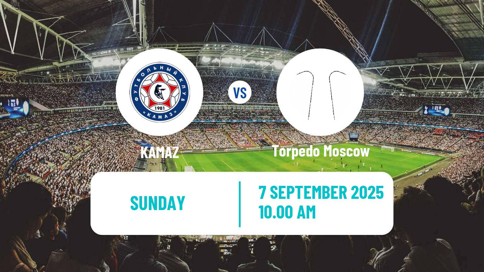 Soccer Russian FNL KAMAZ - Torpedo Moscow