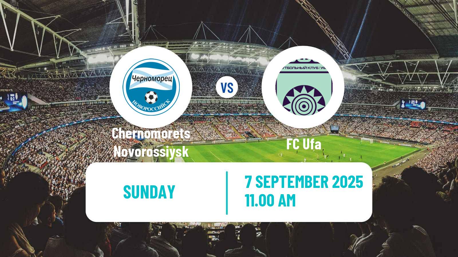 Soccer Russian FNL Chernomorets Novorossiysk - Ufa