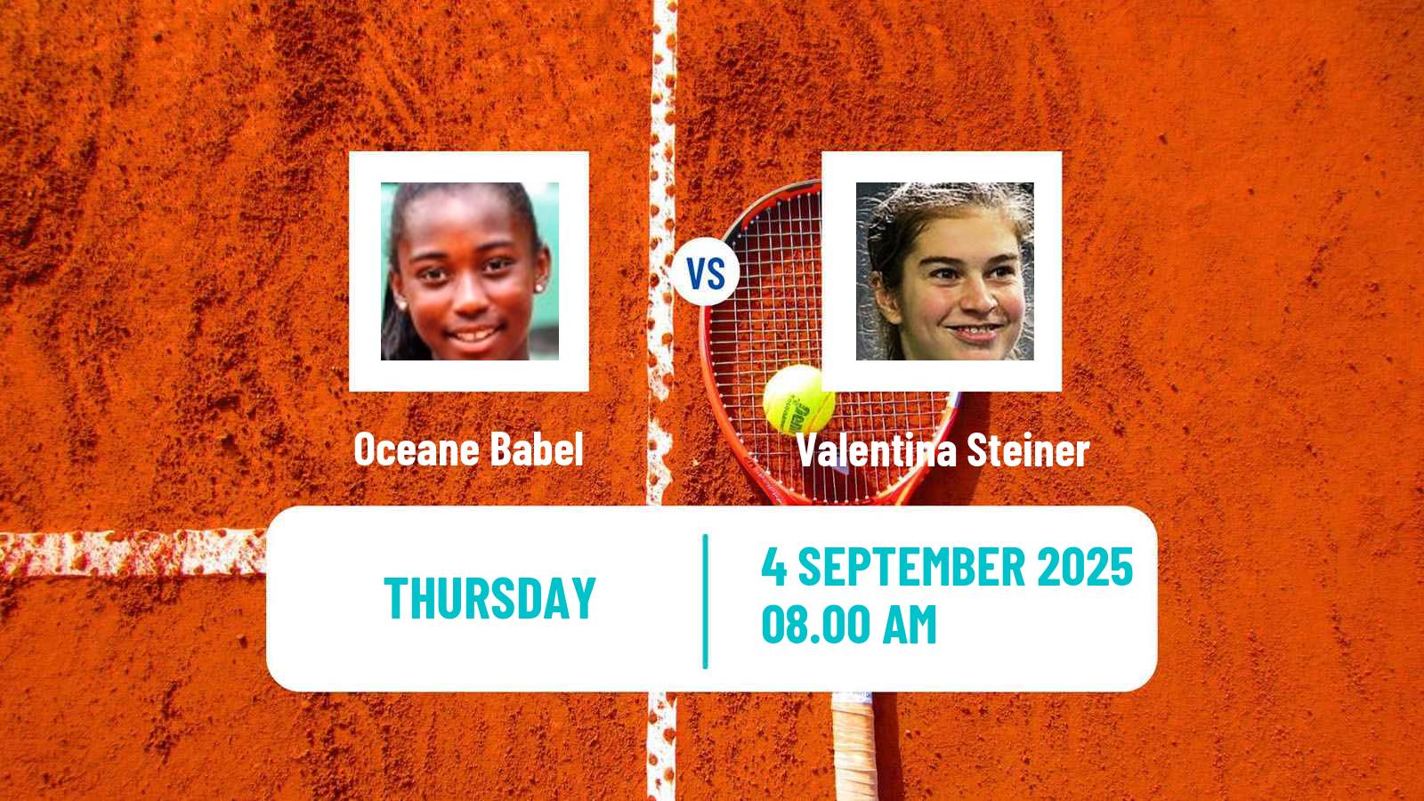 Tennis ITF W15 Dinard Women Oceane Babel - Valentina Steiner