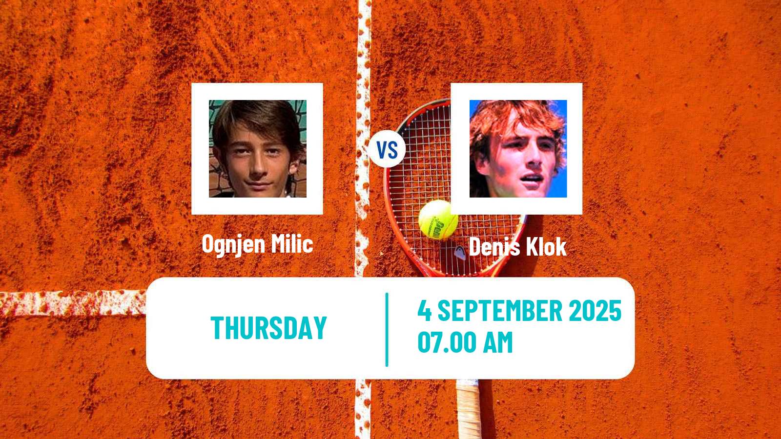 Tennis ITF M15 Kursumlijska Banja 15 Men Ognjen Milic - Denis Klok