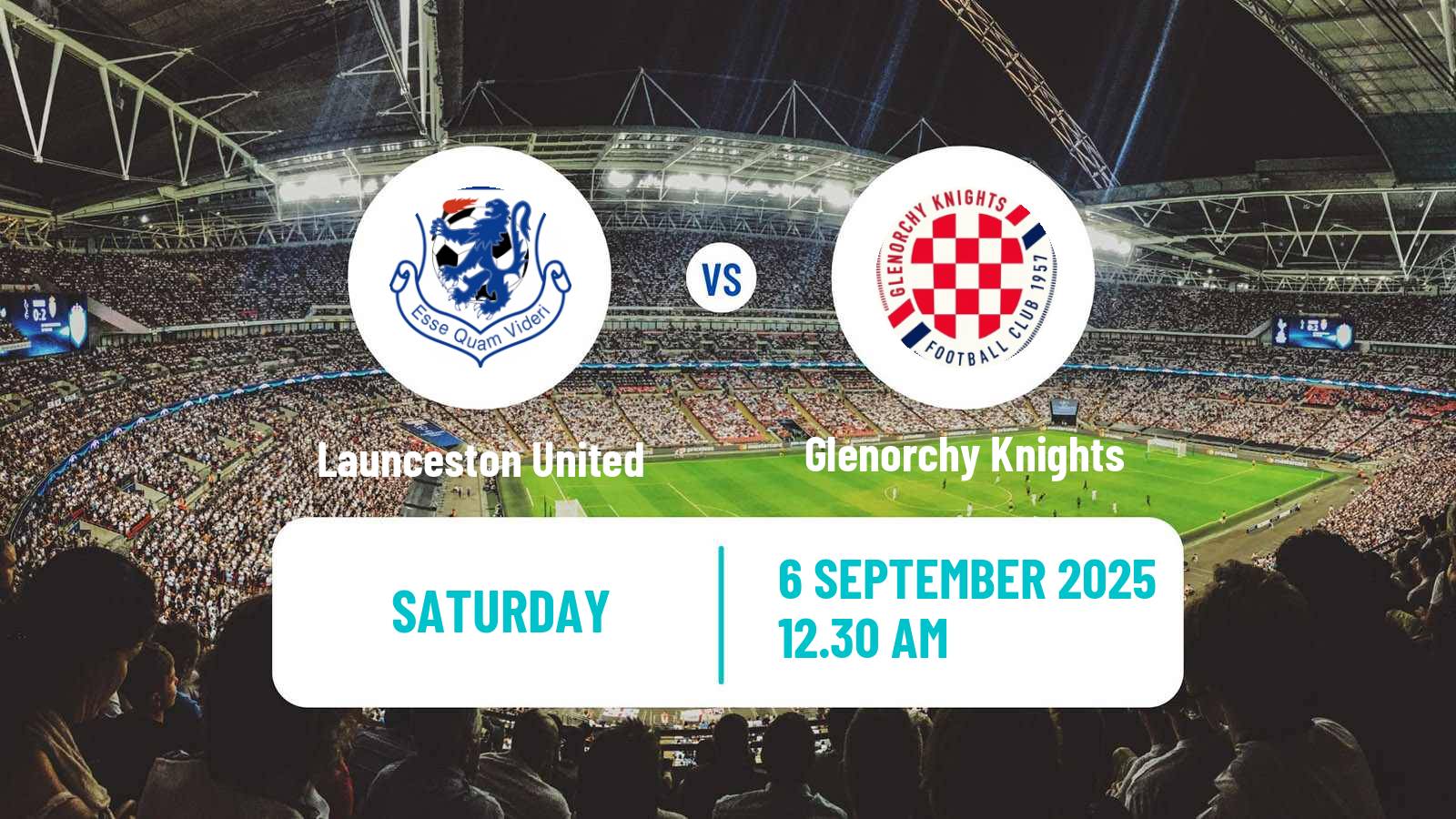 Soccer Australian NPL Tasmania Launceston United - Glenorchy Knights