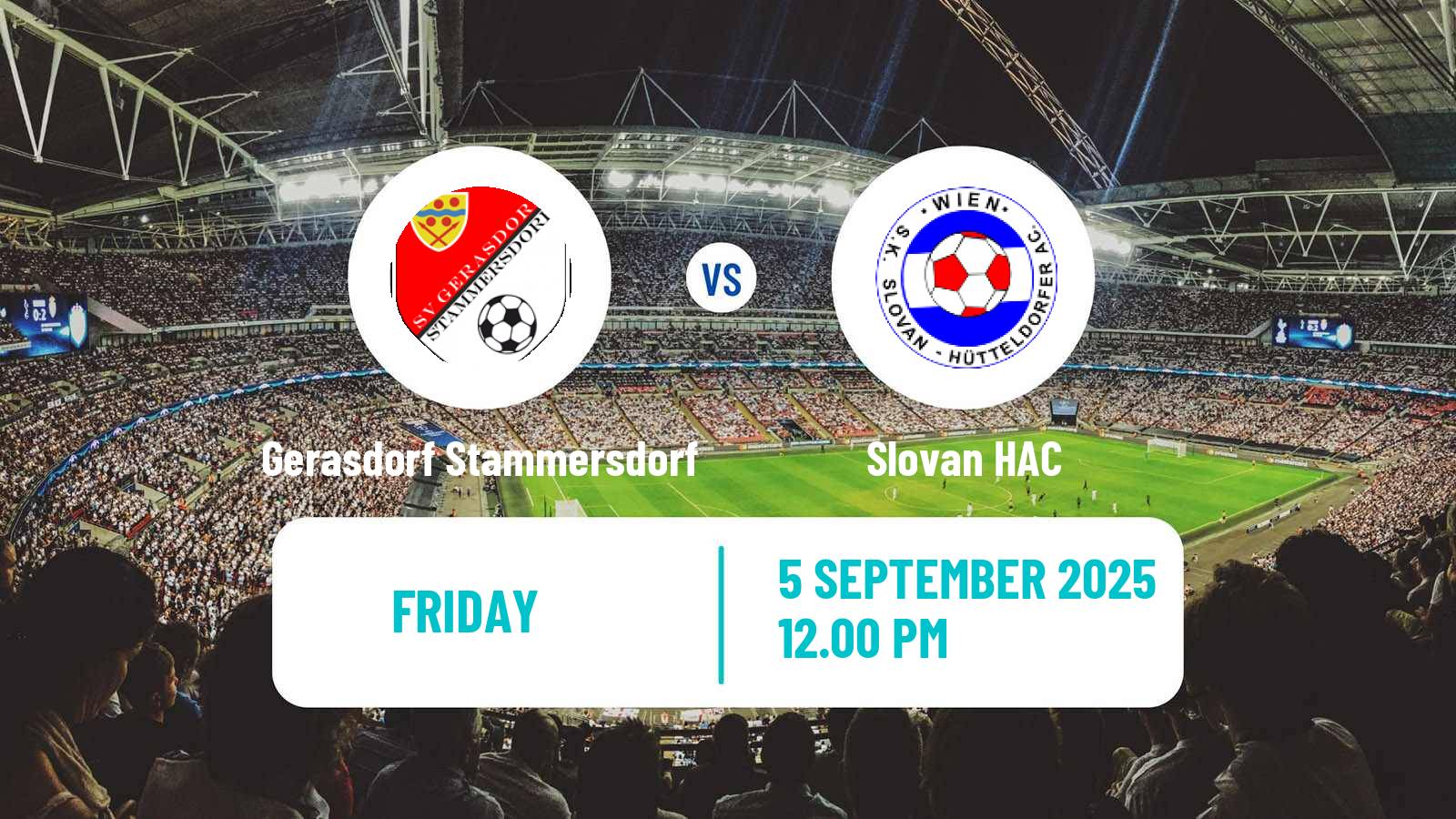 Soccer Austrian Landesliga Wien Gerasdorf Stammersdorf - Slovan HAC