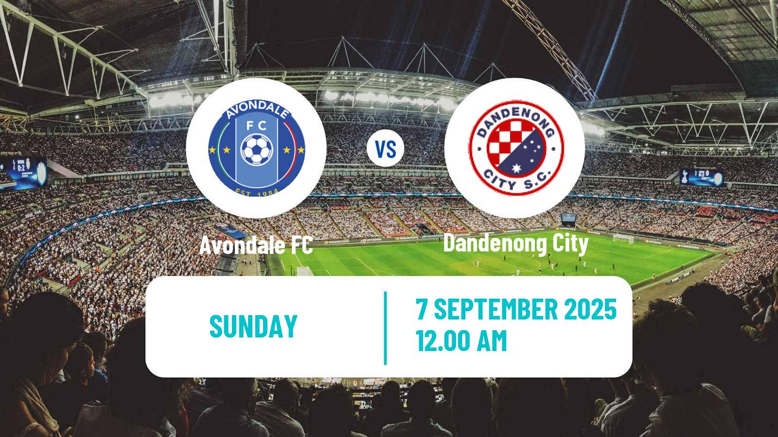 Soccer Australian NPL Victoria Avondale - Dandenong City