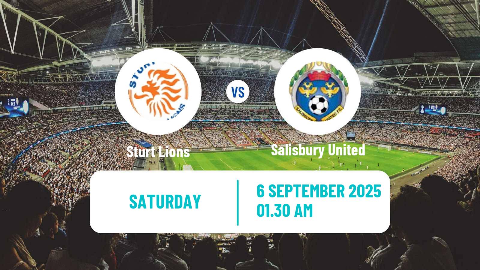 Soccer Australian SA State League Sturt Lions - Salisbury United
