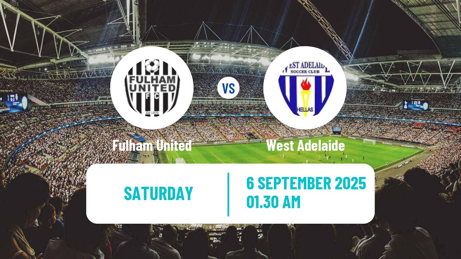 Soccer Australian SA State League Fulham United - West Adelaide
