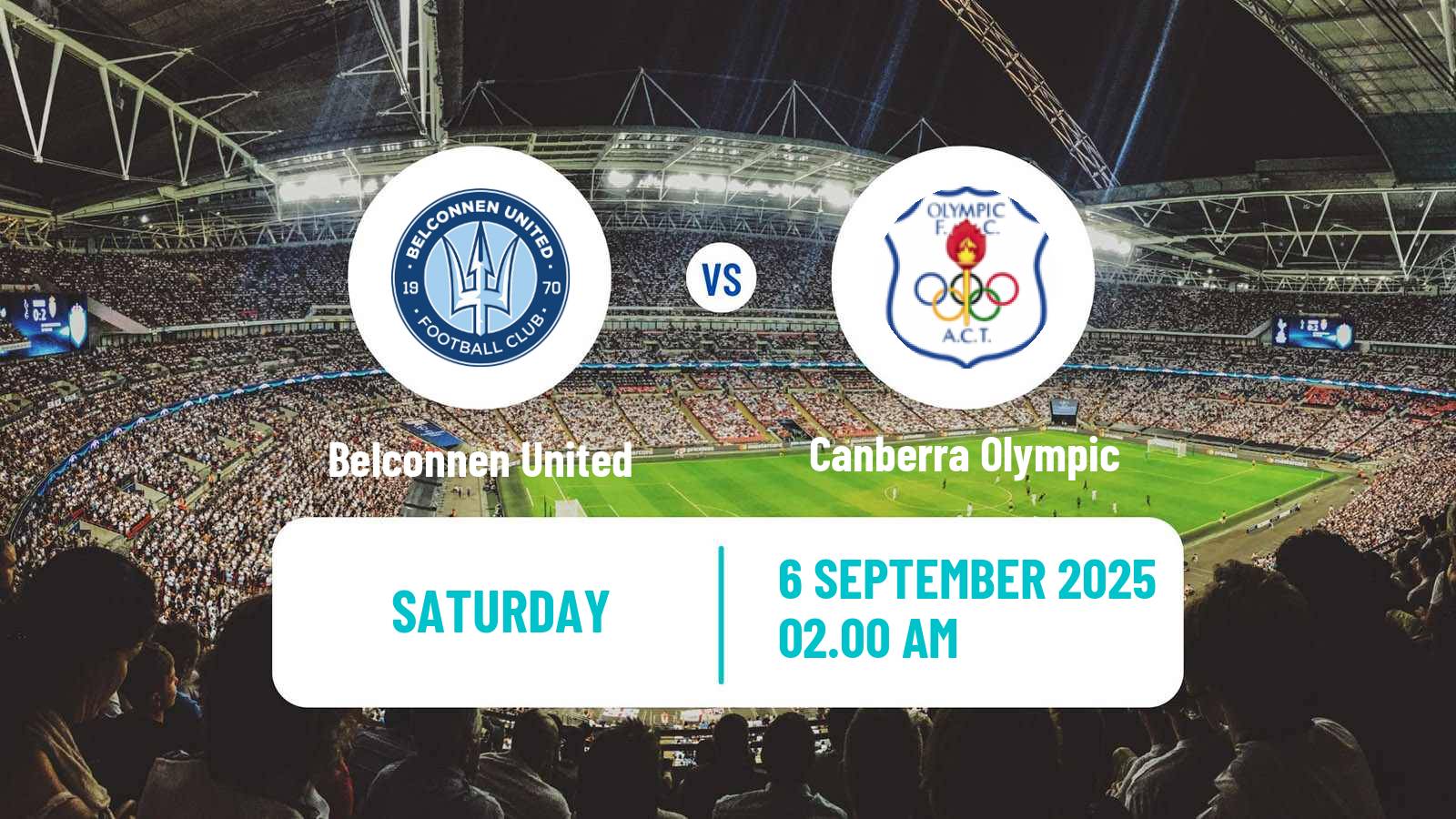Soccer Australian Capital Premier League Belconnen United - Canberra Olympic