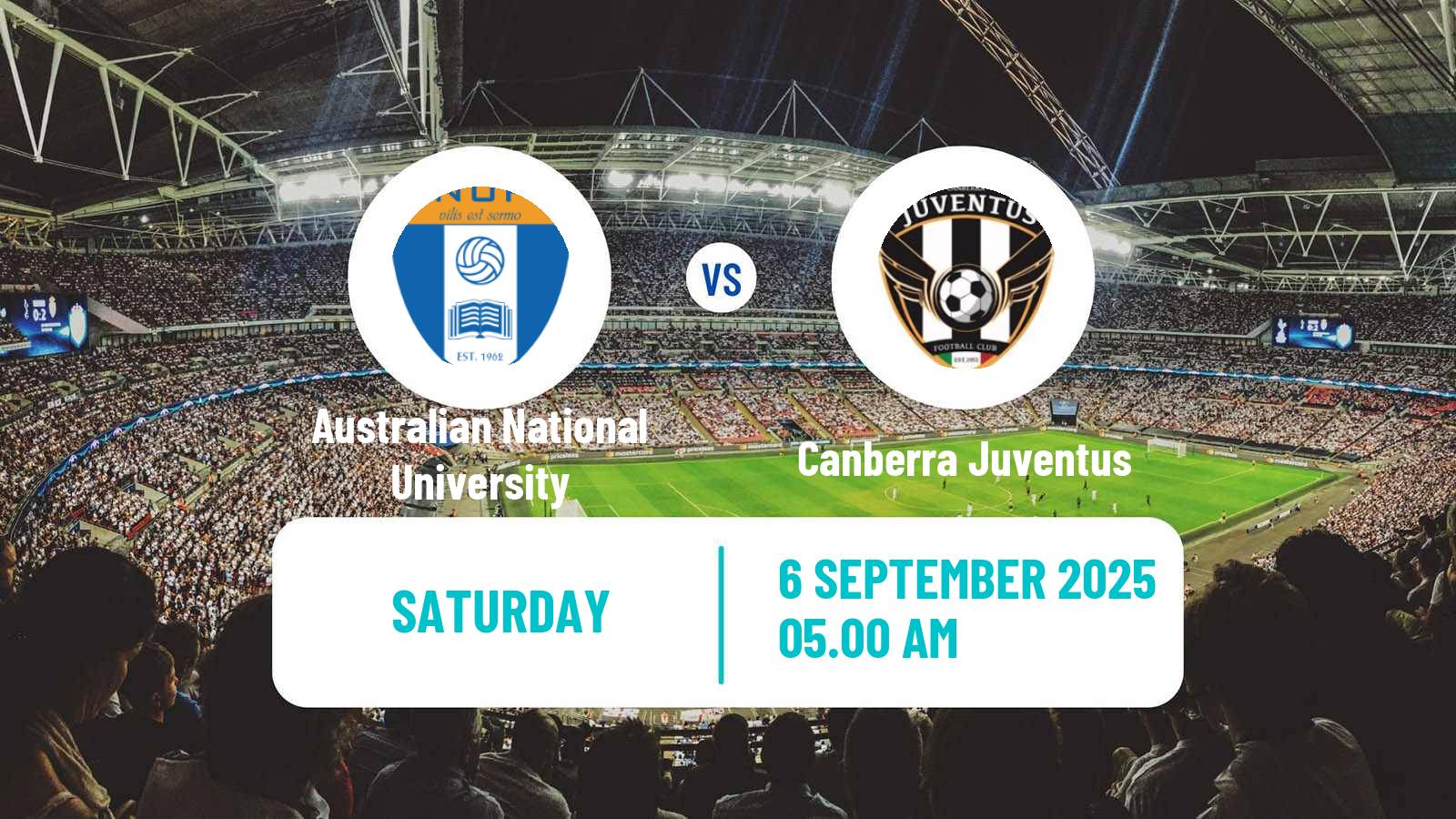 Soccer Australian Capital Premier League Australian National University - Canberra Juventus
