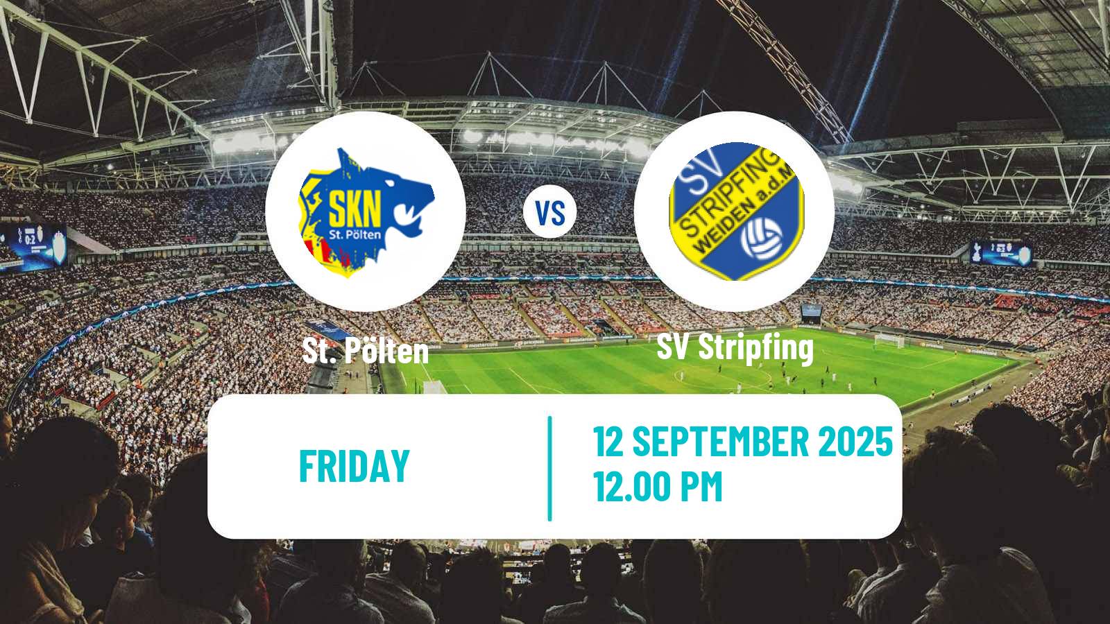 Soccer Austrian 2 Liga St. Pölten - Stripfing