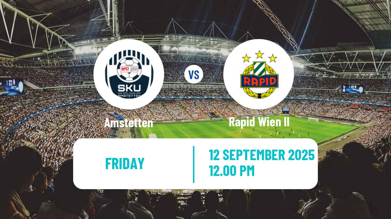 Soccer Austrian 2 Liga Amstetten - Rapid Wien II