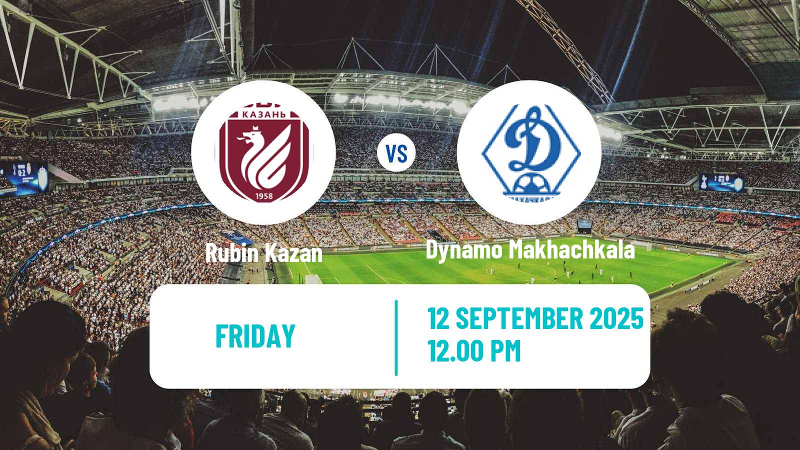 Soccer Russian Premier League Rubin Kazan - Dynamo Makhachkala