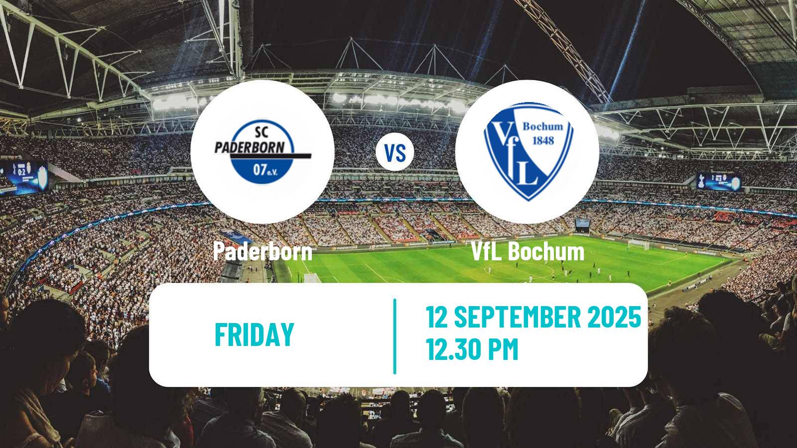 Soccer German 2 Bundesliga Paderborn - Bochum