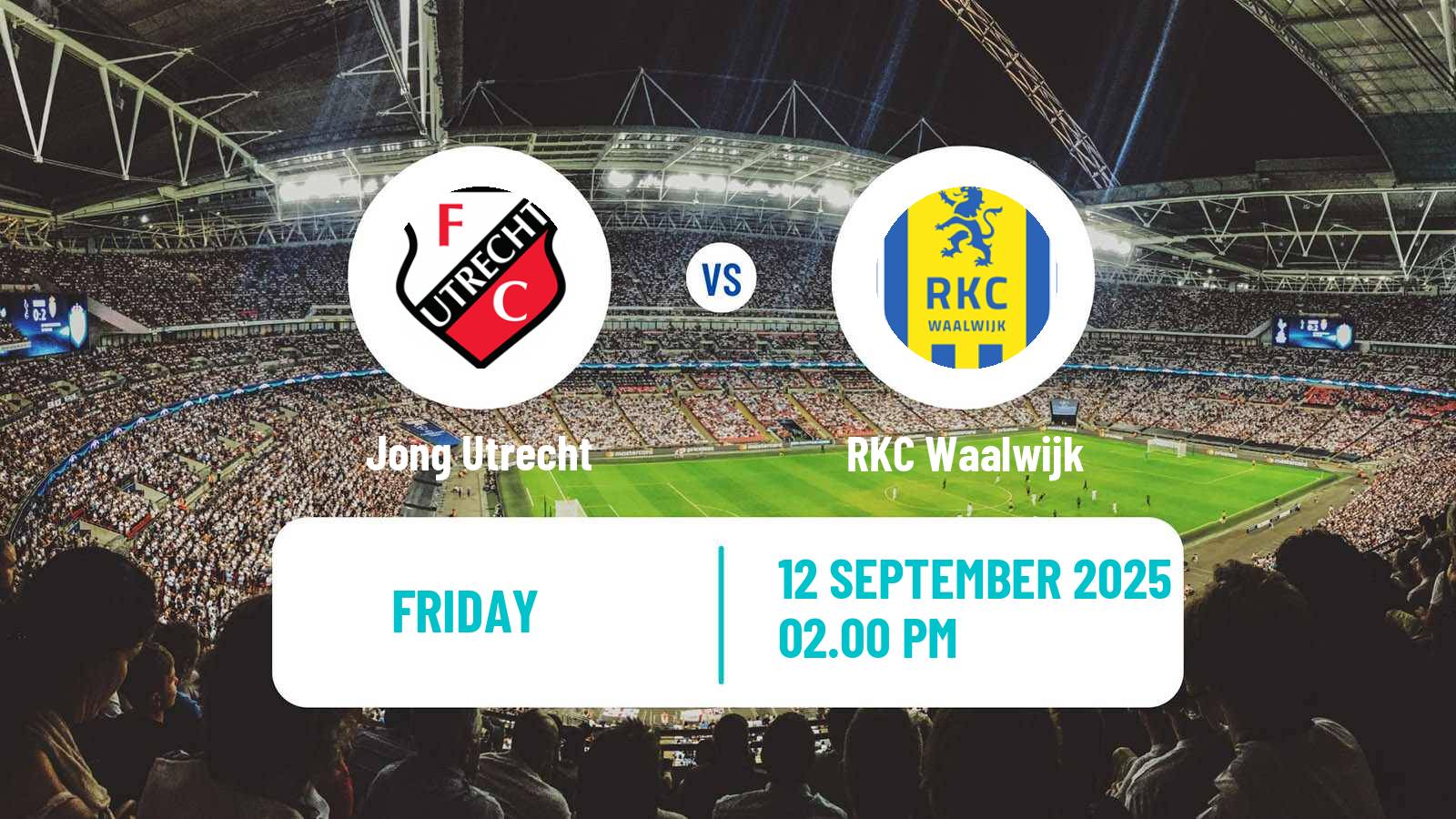 Soccer Dutch Eerste Divisie Jong Utrecht - Waalwijk