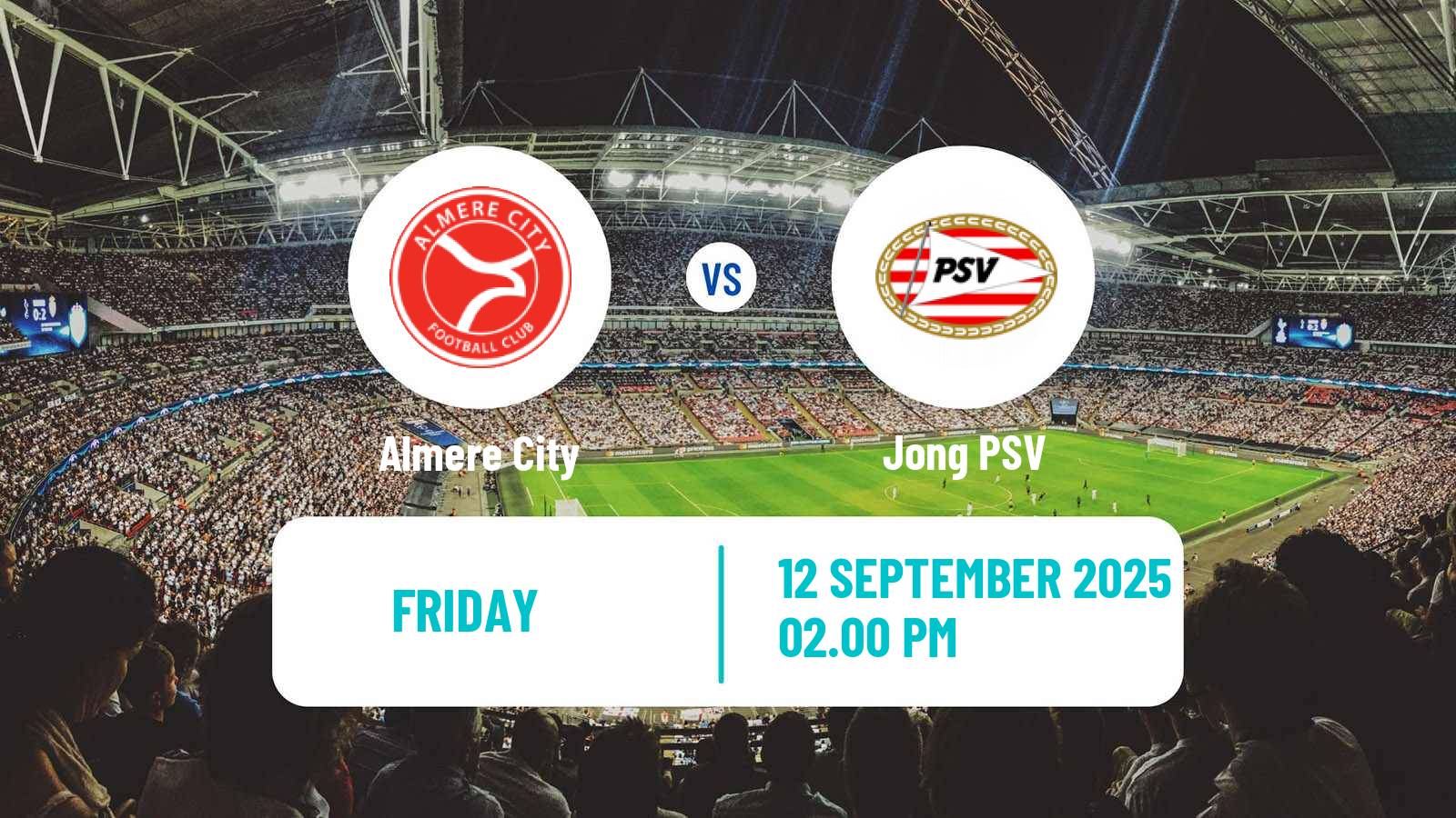 Soccer Dutch Eerste Divisie Almere City - Jong PSV