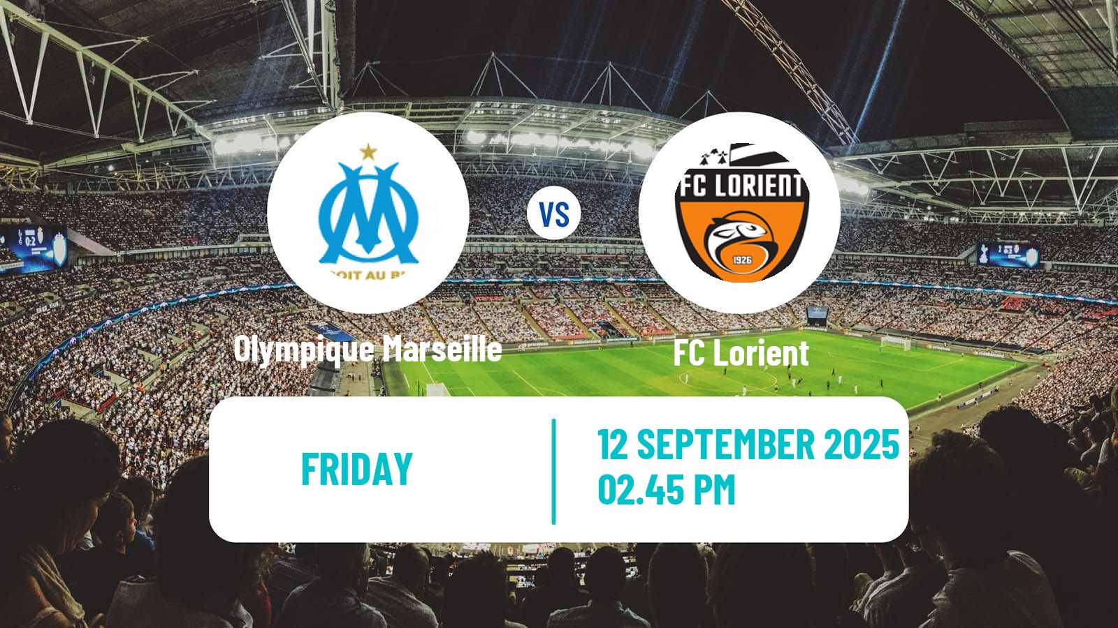 Soccer French Ligue 1 Olympique Marseille - Lorient