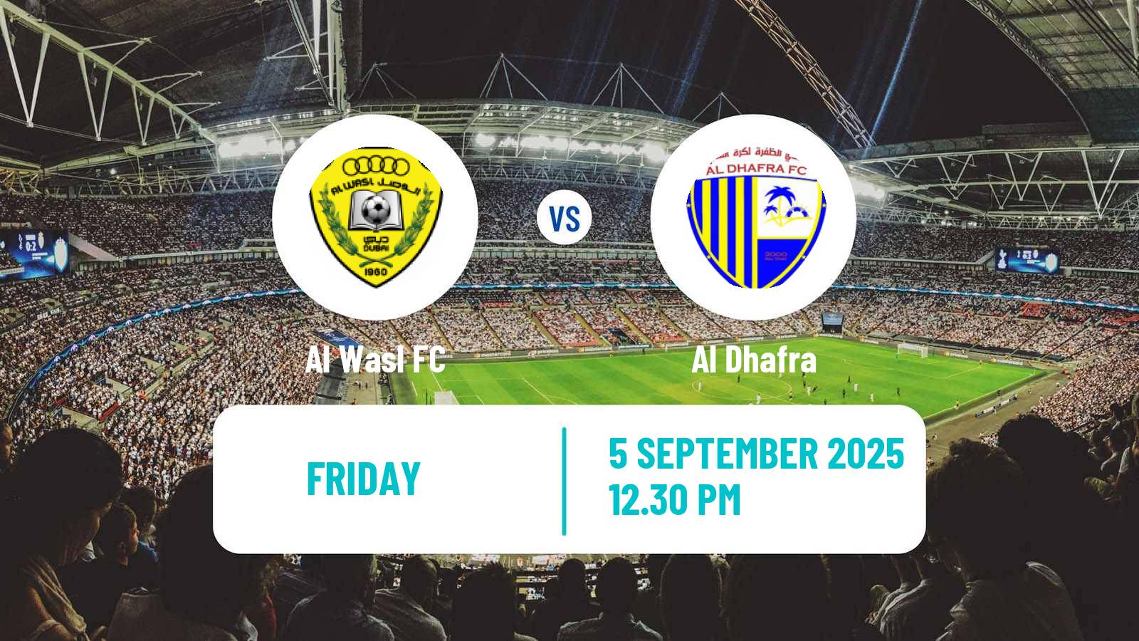 Soccer UAE League Cup Al Wasl - Al Dhafra