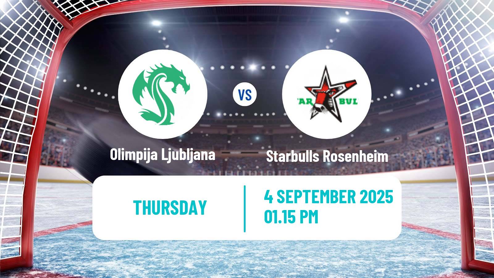 Hockey Club Friendly Ice Hockey Olimpija Ljubljana - Starbulls Rosenheim