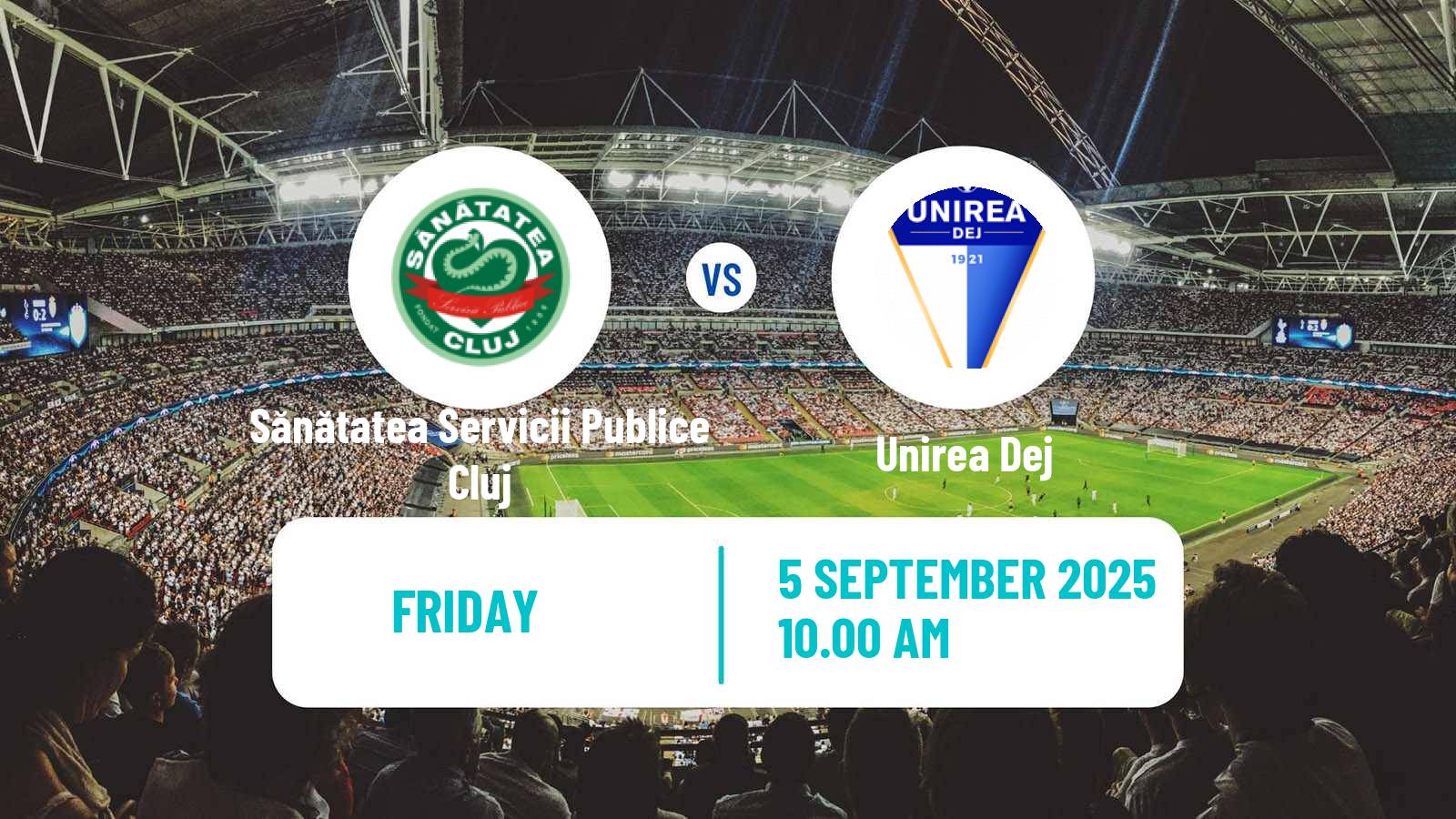 Soccer Romanian Liga 3 - Seria 8 Sănătatea Servicii Publice Cluj - Unirea Dej