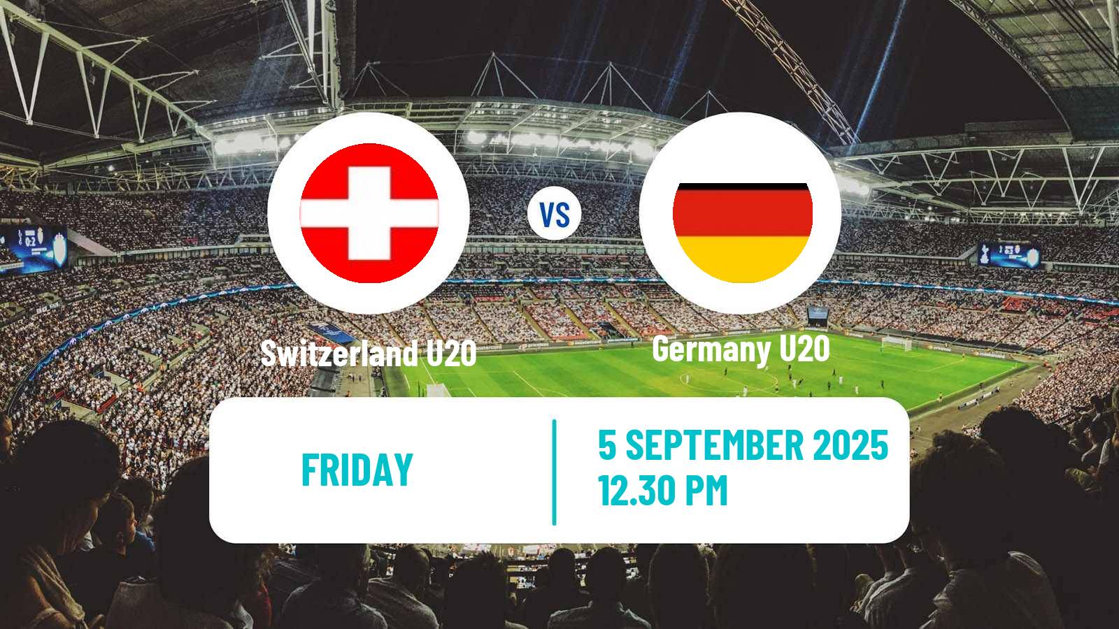 Soccer Elite League U20 Switzerland U20 - Germany U20