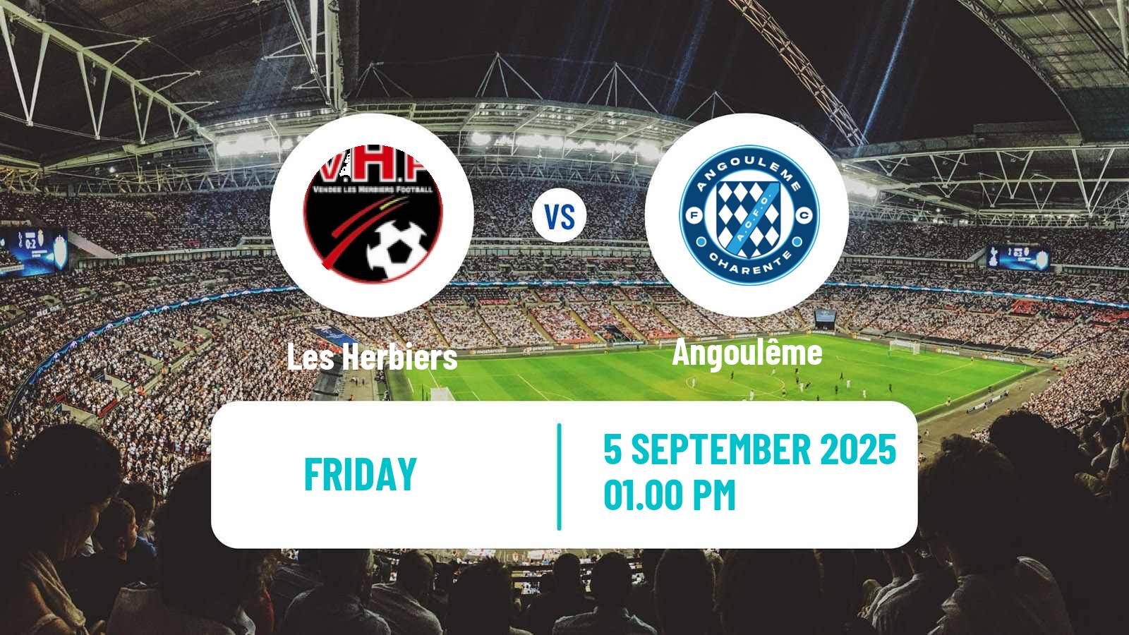 Soccer French National 2 - Group A Les Herbiers - Angoulême