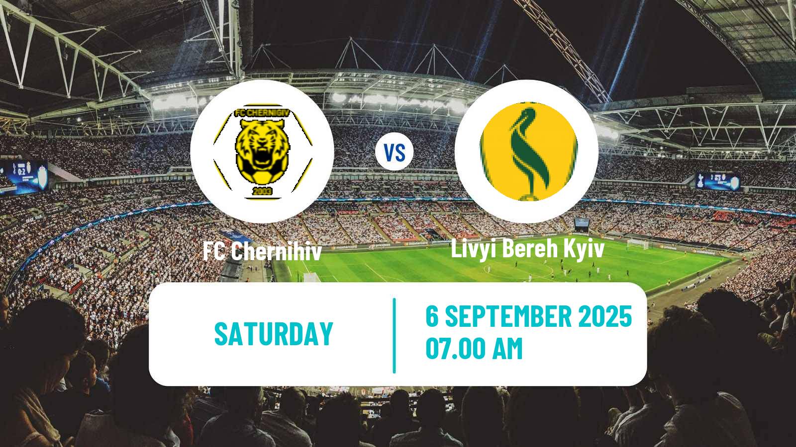 Soccer Ukrainian Persha Liga Chernihiv - Livyi Bereh Kyiv